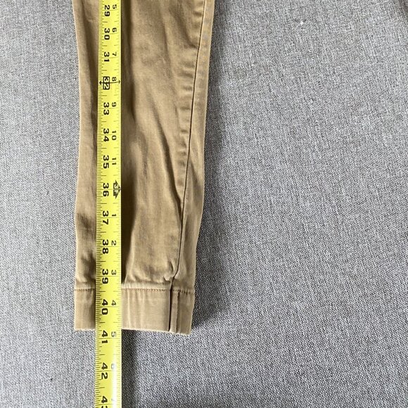 Hollister Skinny Jogger Pants Men's Khaki Beige Small Mid Rise Drawstring Casual - Picture 5 of 16